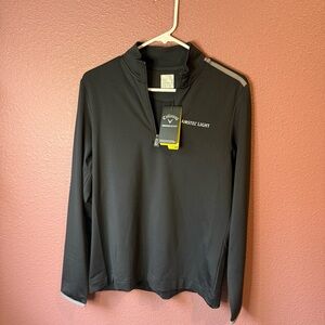 Callaway Women’s S Amstel Light Black Quarter-Zip Pullover